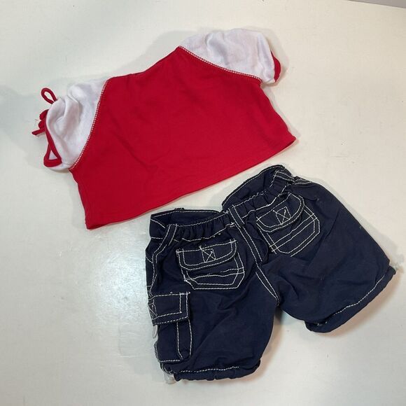 Build a Bear Limited Too Beach Top Swim Surf Shorts Teddy Clothes Outfit Bow - Picture 7 of 8